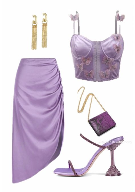 Fancy Purple Dress, Elegant Summer Outfits, Korean Outfits Kpop, Dress Dinner, Downtown Outfits, Shein Outfits, Dinner Date, Kpop Fashion Outfits, Really Cute Outfits