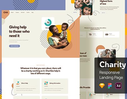 Charity Landing Page, Advertising Campaign Design, Charity Branding, Therapy Website, Campaign Design, Modern Web Design, Charity Work, Latest Design Trends, Ux Web Design