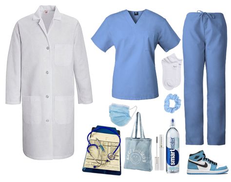 Greys Anatomy Outfit Ideas, Doctor Outfit Ideas, Doctor Outfit Aesthetic, Greys Anatomy Outfits, Nurse Outfit Ideas, Izzie Greys Anatomy, Outfit Ideas Male, Scrubs Fashion, Dr Grey