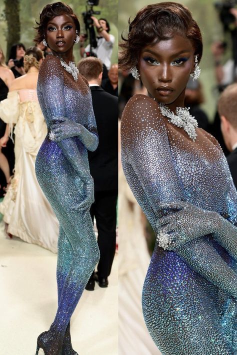 Anok Yai Met Gala 2024, Anok Yai Model, Anok Yai Met Gala, Met Gala 2024, Anok Yai Street Style, Fashion Met Gala, Dresses Straight, Gala Outfits, Anok Yai