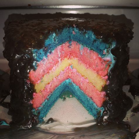 Trans Party Ideas, Trans Cake Ideas, Top Surgery Party, Coming Out Cake, Trans Cake, Trans Flag Aesthetic, Trans Party, Surgery Party, Raven Oc