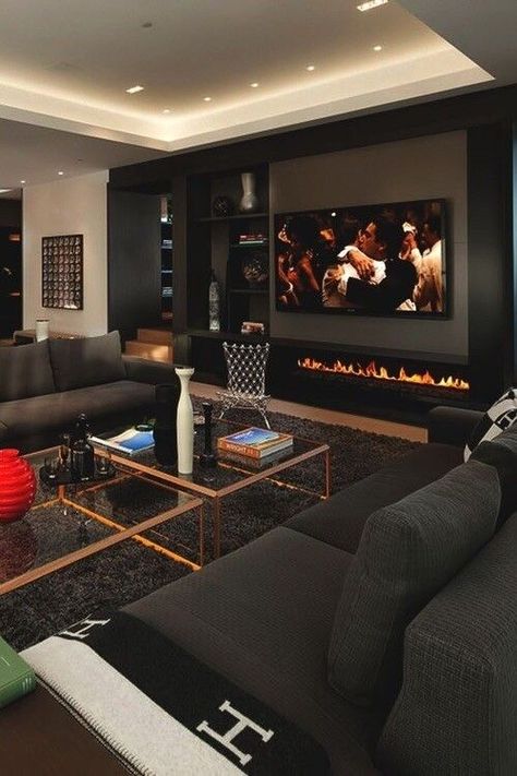 Luxury Living Room Inspiration, European Living, Black Living Room Decor, Elegant Living Room Design, Black Living Room, Luxury Living Room Design, Elegant Living Room, Elegant Living, A Living Room