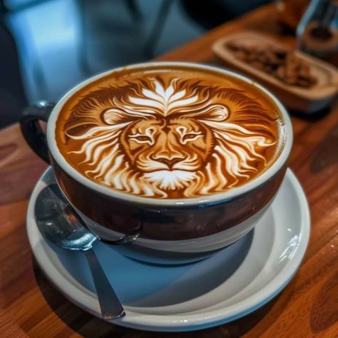 🤎🦁🤎🦁🤎🦁🤎 Lion Love, Latte Art, Coffee Time, Lion, Coffee, Art