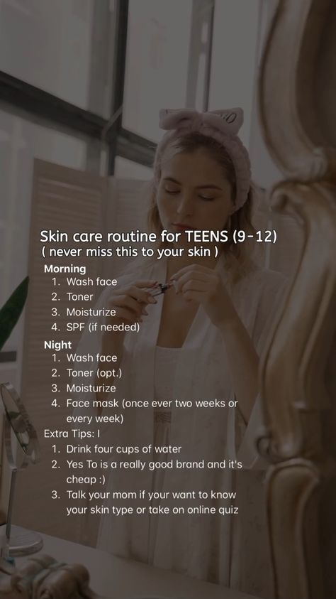 Skin care routine for teens for girls ✨ Korean Skincare For Teenagers, Korean Lifestyle Tips, Teenager Skin Care Routine, Teenage Skin Care Routine, Tropic Ambassador, Skincare Routine For Teens, Skin Care Routine For Teens, Best Instagram Feeds, Self Pictures