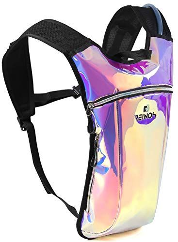 REINOS Hydration Backpack - Light Water Pack - 2L Water Bladder Included for Running, Hiking, Biking, Festivals, Raves (Holographic - Purple). For product & price info go to:  https://all4hiking.com/products/reinos-hydration-backpack-light-water-pack-2l-water-bladder-included-for-running-hiking-biking-festivals-raves-holographic-purple/ Water Bladder, Hydration Backpack, Backpack Reviews, Hydration Pack, Bicycle Bag, Light Backpack, Light Water, Waterproof Backpack, Bike Bag