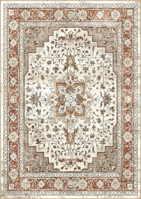 Amazon.com: Area Rugs for Living Room Non-Shedding Boho Rug for Bedroom 0.3inch Vintage Washable Non-Slip Back Carpet for Home Office and Other High Traffic Areas (Dark Brown Beige, 9 * 12) : Home & Kitchen Boho Carpet, Rug For Bedroom, Afghan Dresses, Rug Texture, Beige Carpet, Rugs For Living Room, Boho Living Room, Brown Beige, Bedroom Rug