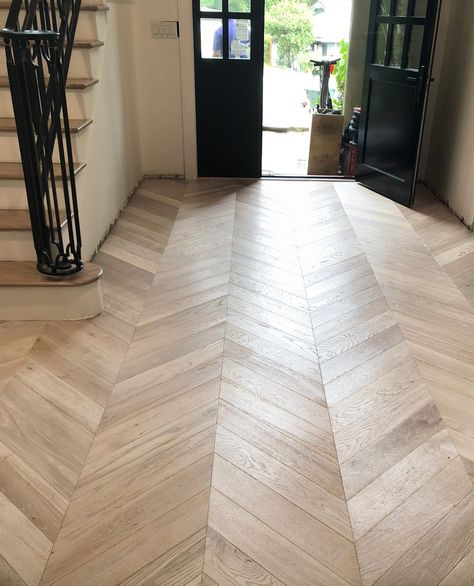 Hallway Tiles, European White Oak Floors, Toronto Condo, Renovation Kitchen, French Oak Flooring, Herringbone Wood Floor, Herringbone Wood, Small Condo, White Oak Hardwood Floors