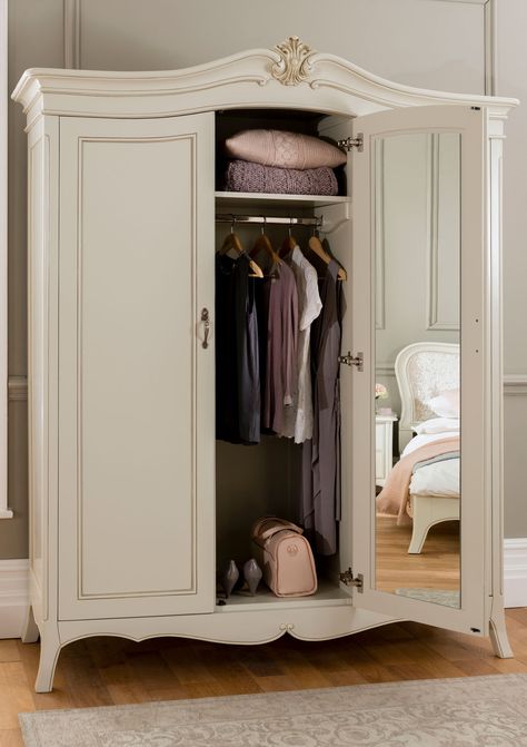 French Style Wardrobe Furniture, French Wardrobe Furniture, Classic Wardrobe Furniture, Cupboard Aesthetic, Classic Wardrobe Design, French Style Wardrobe, Classic Cupboard, Lock Stock And Barrel, French Closet