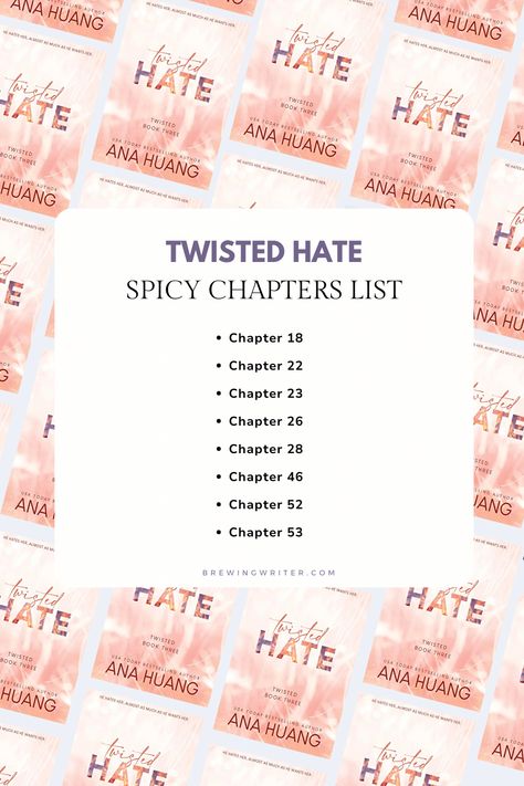 Twisted Hate Pdf, Twisted Love Spicy Chapters, Twisted Hate Spicy Pages, Twisted Hate Spicy Chapters, Spicy Chapters, Book Links, Romance Tropes, Best Books For Teens, Twisted Hate