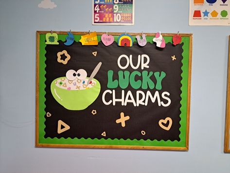 March bulletin boards
St. Patrick's Day 
Our lucky charms St Patricks Bulletin Boards, Lucky Charms Classroom Door, At Patrick’s Day Bulletin Board, March Bulletin Board Ideas Preschool, Lucky Charms Bulletin Board, Kudos Board, March Bulletin Board Ideas, Residence Life Bulletin Boards, Infant Teacher