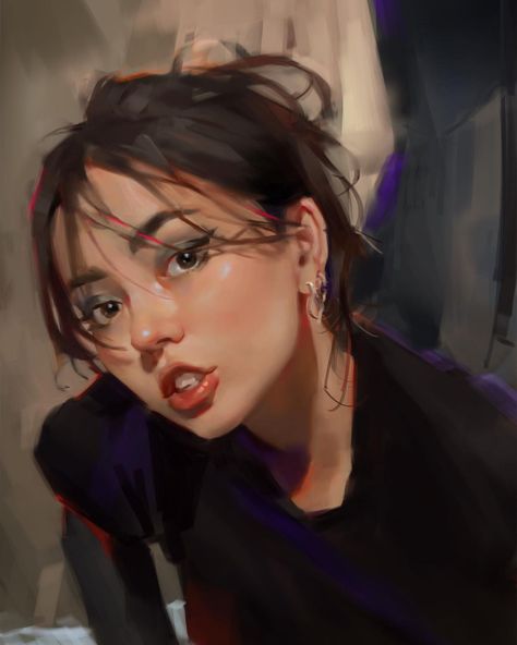 brookskim... - Kai Fine Art Tomboy Art, Digital Painting Portrait, Digital Art Beginner, Digital Portrait Art, Bd Comics, Kai Fine Art, Big Art, Realistic Art, Digital Art Tutorial