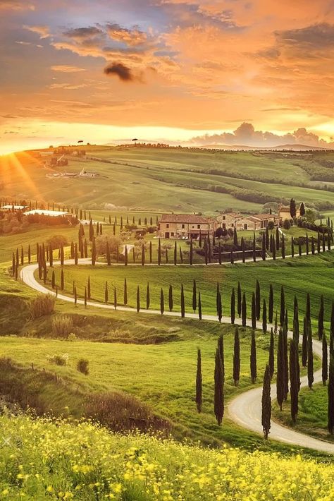 Tuscany Aesthetic, Tuscany Landscape, Italy Vibes, Places In Usa, Toscana Italia, Adventure Travel Explore, Italy Aesthetic, Most Beautiful Cities, Tuscany Italy