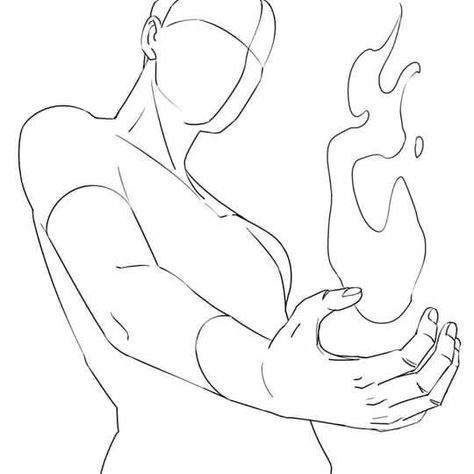 Male Holding Flame! Pose Reference 🔥 Poses Anime, Seni Dan Kraf, Anime Base, 캐릭터 드로잉, Poses References, Figure Drawing Reference, Drawing Skills, Art Poses, Drawing Tutorials