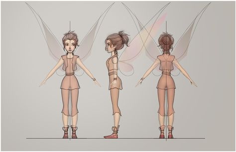 Tinkerbell Character Design, Fairies Reference, Pixie Hollow Oc, Fairy Animation, Tinkerbell Characters, The Pirate Fairy, Character Modelling, Fairies Movie, Disney Faries