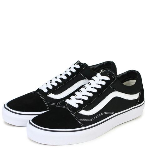 Vans Old School Shoes, Vans Old Skool Black, Vans Skate Shoes, Vans Old School, Old School Vans, Old Skool Vans, Vans Original, Old Skool Black, Vans Skate