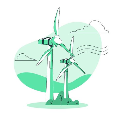 Wind Turbines Art, Solar Energy Design, Wind Turbine Blades, Create A Story, Cell Tower, City Vector, Sustainable City, Offshore Wind, Wind Turbines