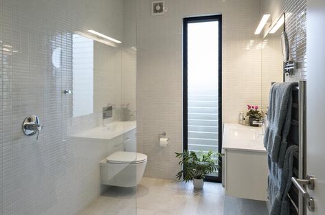 Use Breezway Louvres to filter natural light and ventilation into the bathroom while providing privacy at the same time. Bathroom Ventilation Window Design, Ventilation Window Design, Indian Bathroom, Modern Mediterranean Homes, Louvre Windows, Bathroom Ventilation, Louver Windows, Bathroom Retreat, Interior Design Boards