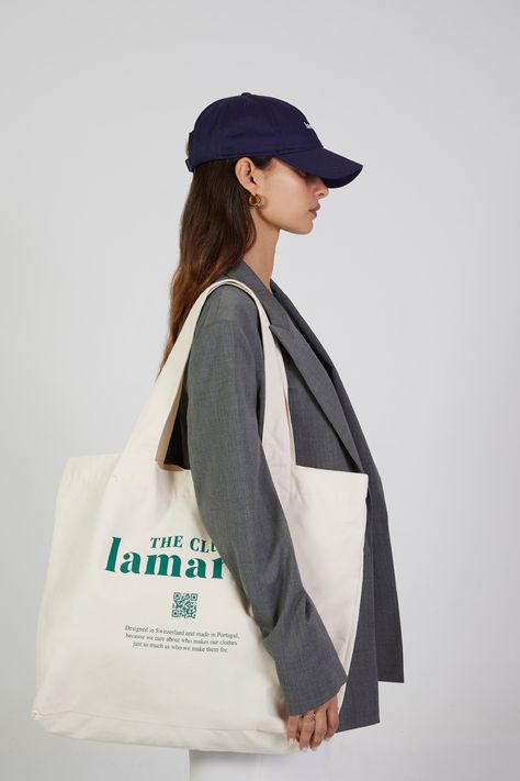 This piece was designed to be part of your essential lamarel wardrobe. It is made from 100% GOTS certified organic cotton which is a soft and a chemical-free fabric. Designed in Switzerland and made in Portugal, because we care about who makes our clothes just as much as who we make them for. Tote bag 50cm x 37cm x 15cm - straps measure total - 63cm. Bags Photoshoot Ideas Studio, Totes Bag Aesthetic, Eco Bag Aesthetic, Eco Bag Design Ideas, Tote Bag Photography Ideas, Totebag Aesthetic Design, Tote Bag Design Aesthetic, Tote Bag Photoshoot, Tote Bag Aesthetic Outfit