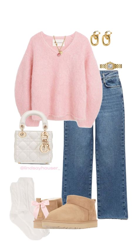 @lindsayhauser_ #winteroutfit #outfitinspo #stockholmstyle Cold Fashion, Casual Preppy Outfits, Everyday Fashion Outfits, Cute Everyday Outfits, Really Cute Outfits, Girly Outfits, Casual Style Outfits, Lookbook Outfits, Winter Fashion Outfits