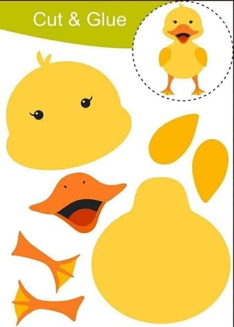 Arabic Learn, Duck Party, Preschool Activities Printable, Activities Printable, Duck Birthday, Cut And Glue, Baby Learning Activities, Animal Crafts For Kids, Printable Numbers