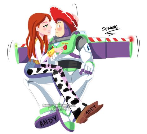 Buzz X Jessie Jessie And Buzz, Dibujos Toy Story, Disney Ships, Jessie Toy Story, Disney Logo, Pixar Films, Toy Story 3, Horror Movie Art, Bo Peep