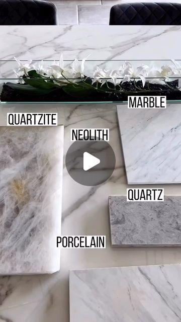 BLUR Design & Lifestyle on Instagram: "Considering turmeric stains EVERYTHING, testing it on different countertop types was essential. Porcelain and Neolith can be easily cleaned with glass cleaner, while for other materials, a mixture of equal parts baking soda and some vinegar works well. 🙌

We have quartzite, quartz, marble, porcelain, and Neolith counters all set up for testing—all sealed and ready to go.

Quartzite is a natural stone and very porous. Depending on where the slab is from, its porosity can vary greatly. But despite quartzite being generally durable, it’s prone to staining due to its natural makeup.

Marble, similar in terms of natural composition, is also porous and prone to staining as substances get trapped beneath the surface. While sealing marble is crucial, acids c Nature, Quartz Vs Quartzite Countertops, Porcelain Slabs Kitchen, Countertop Types, Outdoor Countertops, Quartz Stone Kitchen, Quartz That Looks Like Marble, Marble Quartz Countertop, Quartzite Countertops Kitchen