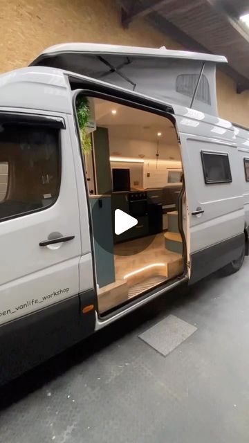 45K views · 4.9K likes | Van Build 360 on Instagram: "No Way, A Staircase? One of our favorite masterpiece on wheels 🚐✨ With a pop-top roof that calls for a unique staircase, who said vans can’t have levels? And guess what? It’s not just stairs – it’s smart storage too! Every nook of this campervan is designed with style and function in mind. Here’s to adventures that look as good as they feel!  @eyesopen_vanlife_workshop created this VW Crafter van ❤  🌿 Follow us here @vanbuild360 for more Tours 🌿  #vanbuild360 #vanlife #Glamping #cabinlife #roadtrip #vanlifeuk #homeiswhereyouparkit #vandesign #luxuryonwheels" Pop Up Roof Van, Camper Van Pop Up Roof, Vw Camper Van Interior Ideas, Van Pop Up Roof, Vw Crafter Camper Conversion, Vw Crafter Camper, Mercedes Camper Van, Unique Staircase, Living Van