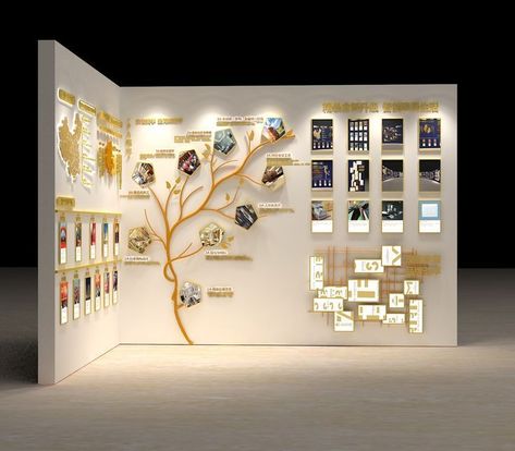 معرض فني, Exhibition Display Design, Inmobiliaria Ideas, Office Wall Design, Museum Exhibition Design, History Wall, Interactive Museum, Interactive Exhibition, Interactive Walls