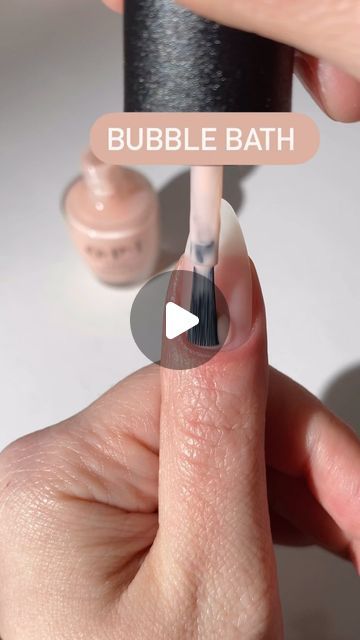 Bubble Bath Nail Color, Bubble Bath French Nails, Bubble Bath Nails Opi, Bubble Nails Trend, Bubble Bath Almond Nails, Neutral Nails Almond, Bubble Bath Nails, Opi Bubble Bath, Nails Clean