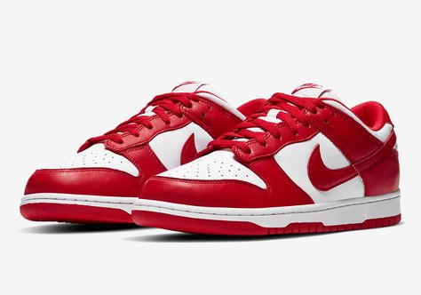 Nike Dunk Low University Red, Nike Dunk Low Sp, Red Color Schemes, Adidas Spezial, Cute Nike Shoes, Nike Sb Dunk, Cute Nikes, Nike Sb Dunks, Sb Dunk