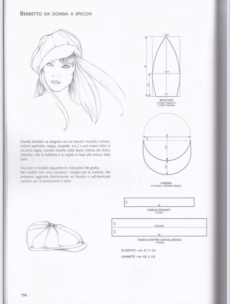 Cuffs Diy, Doll Hats, Hat Patterns To Sew, 80s And 90s Fashion, Hat Patterns, Doll Hat, Hat Making, Vintage Fabric, Hat Pattern