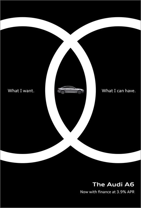 Audi Print Advert By Chemistry: What I Want | Ads of the World™ Audi Poster Design, Audi Advertising, Audi Poster, Minimal Ads, Smart Ads, Luxury Ads, Audi Design, Car Print Ads, Luxury Advertising