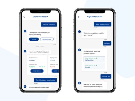 Chatbot App, Chatbot Design, Handmade Portrait, Capital Market, Mobile App Ui, Mobile Ui Design, Chat App, Mobile Ui, Ui Design Inspiration