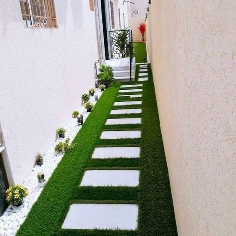 Small Garden Landscape, Side Yard Landscaping, Courtyard Gardens Design, Modern Backyard Landscaping, Minimalist Garden, Front Yard Garden Design, Home Garden Design, Modern Backyard, Outdoor Gardens Design