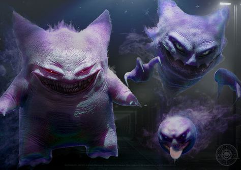 Happy Halloween! by Joshua DunlopI just wanted to wish you all a very Happy Halloween! Remember to keep your eyes peeled when out Trick or Treating Ghost-type Pokemon are more active on all hallows eve!  #HappyHalloween #PokemonZoology #Gengar #Gastly #Haunter Joshua Dunlop, Scary Pokemon, Creepy Pokemon, Flareon Pokemon, Pokemon In Real Life, Pokemon Realistic, Ghost Type Pokemon, Real Pokemon, Madara Susanoo