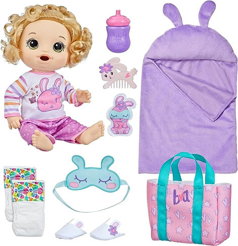 Bunny Sleeping, Baby Doll Set, Diaper Gifts, Doll Nursery, Bunny Slippers, Vintage My Little Pony, Baby Alive Dolls, Baby Doll Accessories, Baby Doll Clothes