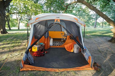 Sedan Camping, Porch Tent, Outdoor Screen Room, Camping Accesorios, Tent Living, Camping 101, Camping Inspiration, Camping Set Up, Truck Tent