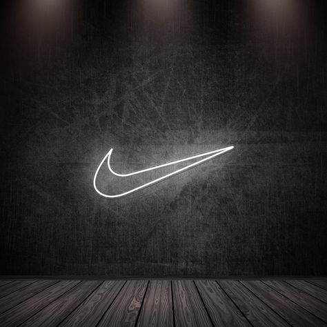 This neon sign will always add a touch to anywhere you place it! It fits perfectly in bedrooms, offices, or even in your dorm room. 🏠 They are super easy to install, just hang it on your wall, plug it in and let it shine ✨⚡️ Widget Wallpaper, Nike Wallpaper Iphone, Neon Gas, Photo Styles, Nike Signs, Painted Nikes, Nike Neon, Neon Wall, Neon Decor