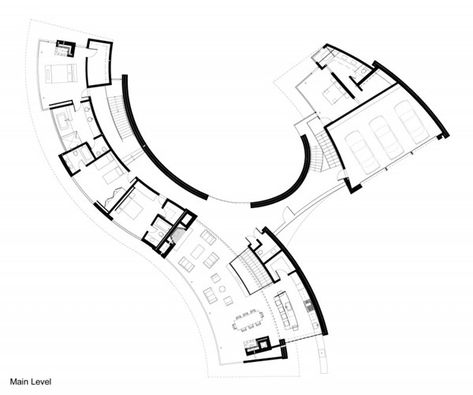 home perched on a cliff with ocean views 16 Organic Plan, Organic Building, Site Plan Design, Architecture Panel, Architectural Floor Plans, Architectural Section, Cultural Architecture, Architecture Design Concept, Organic Architecture