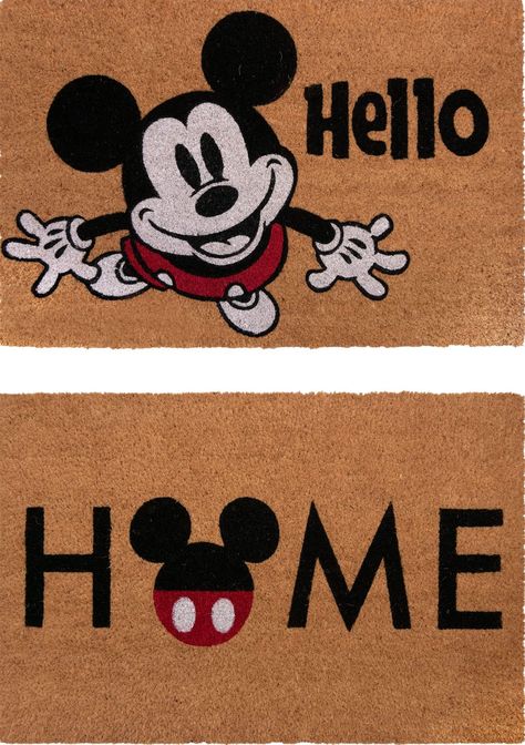 Disney Rug, Disney Questions, Mouse Door, Disney House, Mouse Art, Disney Rooms, Mouse House, Disney Kitchen, Coir Mat