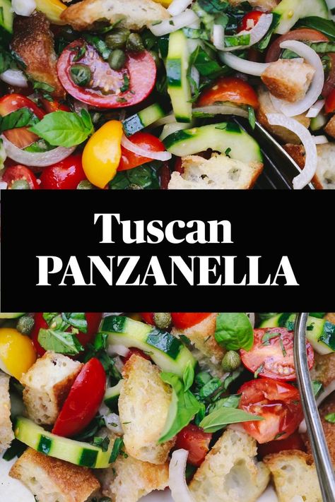 Ina Garten, Porto, Italian Panzanella Salad, Bread And Tomato Salad, Panzanella Salad Traditional, Bread Salad Panzanella, Panzanella Toscana, Italian Fest, Tomato And Bread Salad