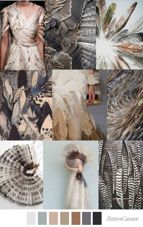 Pattern Curator collage Ruffled Feathers, Fashion Forecasting, Mood Board Fashion, Decor Trends, Trend Forecasting, Home Decor Trends, Pantone Color, Fashion Colours, Fashion Sketches