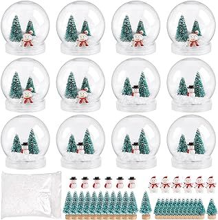 Amazon.co.uk : snow globe kit Snow Globes Craft, Snow Globe For Kids, Diy Snow Globes, Winter Snow Globe, Mini Christmas Trees, Snow Globe Crafts, Globe Crafts, Diy Snow, Diy Snow Globe