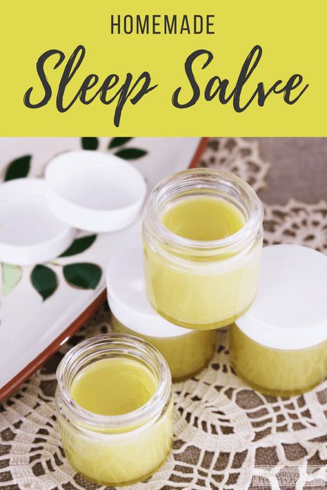 Sleep Salve, Homemade Salve, Fall Asleep Quickly, Salve Recipes, Herbal Salves, Healing Salves, Diy Kosmetik, Herbal Recipes, Sleep Remedies