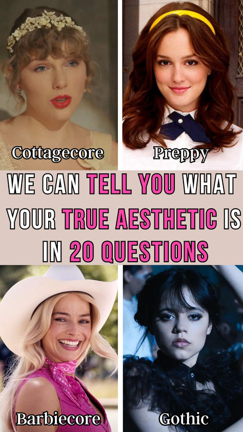 Whether you consider your aesthetic gothic, barbiecore, trendy, or preppy, this quiz will reveal your true aesthetic. Cute Girl Aesthetic Outfit, Non Revealing Outfits, Girls Girl Aesthetic, Types Of Aesthetics List Core, Cute Dress Outfits Aesthetic, Types Of Outfits Style Aesthetic List, Different Styles Fashion Aesthetic, Fashion Styles Types Aesthetic, Aesthetic Styles List