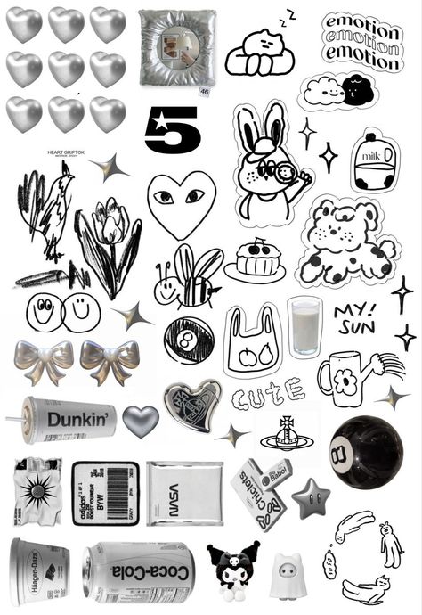 Aesthetic stickers for your planner, journal, or other creative projects. . #Sticker_Sheet_Y2k #Printable_Stickers_Y2k #Kuromi_Sticker_Sheet #Grey_Stickers_Aesthetic Sticker Sheet Y2k, Printable Stickers Y2k, Grey Stickers Aesthetic, Kuromi Sticker Sheet, Grey Aesthetic Stickers, Y2k Doodles Aesthetic, Kuromi Stickers Printable Sheet, Y2k Printable Stickers, Kuromi Stickers Png