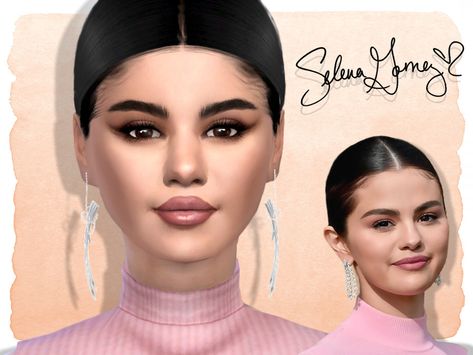 Sims 4 — Selena Gomez by Jolea — This is my Celebrity inspired Selena Gomez, hope you'll like it. If you want the Sim to Sims 4 Cc Selena Gomez, Celebrities Sims 4 Cc, Sims 4 Celebrity Skin, Celebrities Sims 4, Sims 4 Selena Gomez, Sims 4 Celebrity Mod, Sims 4 Famous Cc, Celebrity Sims 4 Cc, Sims 4 Celebrities