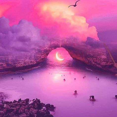 Photo by Lofi Aesthetics on August 29, 2020. Image may contain: sky, cloud, mountain, outdoor, nature and water. Cloud Mountain, Imaginary World, Halloween Backdrop, Aesthetic Themes, Purple Aesthetic, Pink Aesthetic, Word Of God, Northern Lights, Link In Bio