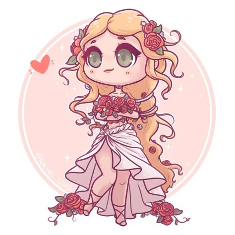 Aphrodite the Goddess of love! ❤️ because it’s Valentine’s Day and I couldn’t resist :3  Her hair and pose is a bit inspired by the… Naomi Lord, Aphrodite Goddess, Arte Do Kawaii, Birth Of Venus, Goddess Of Love, Cute Kawaii Drawings, Mythology Art, Chibi Drawings, Kawaii Chibi