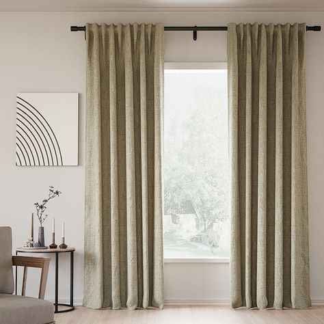 Embrace the essence of timeless elegance, step into a world where nature beauty meet modern sophistication. Not just window treatments, but also gateway to a serene and stylish sanctuary. Breathe life into any space with our soft, natural texture and understated elegance. Our curtains have been certified by leading industry standards, which is a guarantee that our products are safe for the members of your family, including children and pets. You're selecting a product that is aesthetically pleas Custom Curtains Drapery, Motorized Roller Shades, Linen Blackout Curtains, Tab Curtains, Pinch Pleat Curtains, Bamboo Shades, Taupe Grey, Custom Shades, Custom Drapes